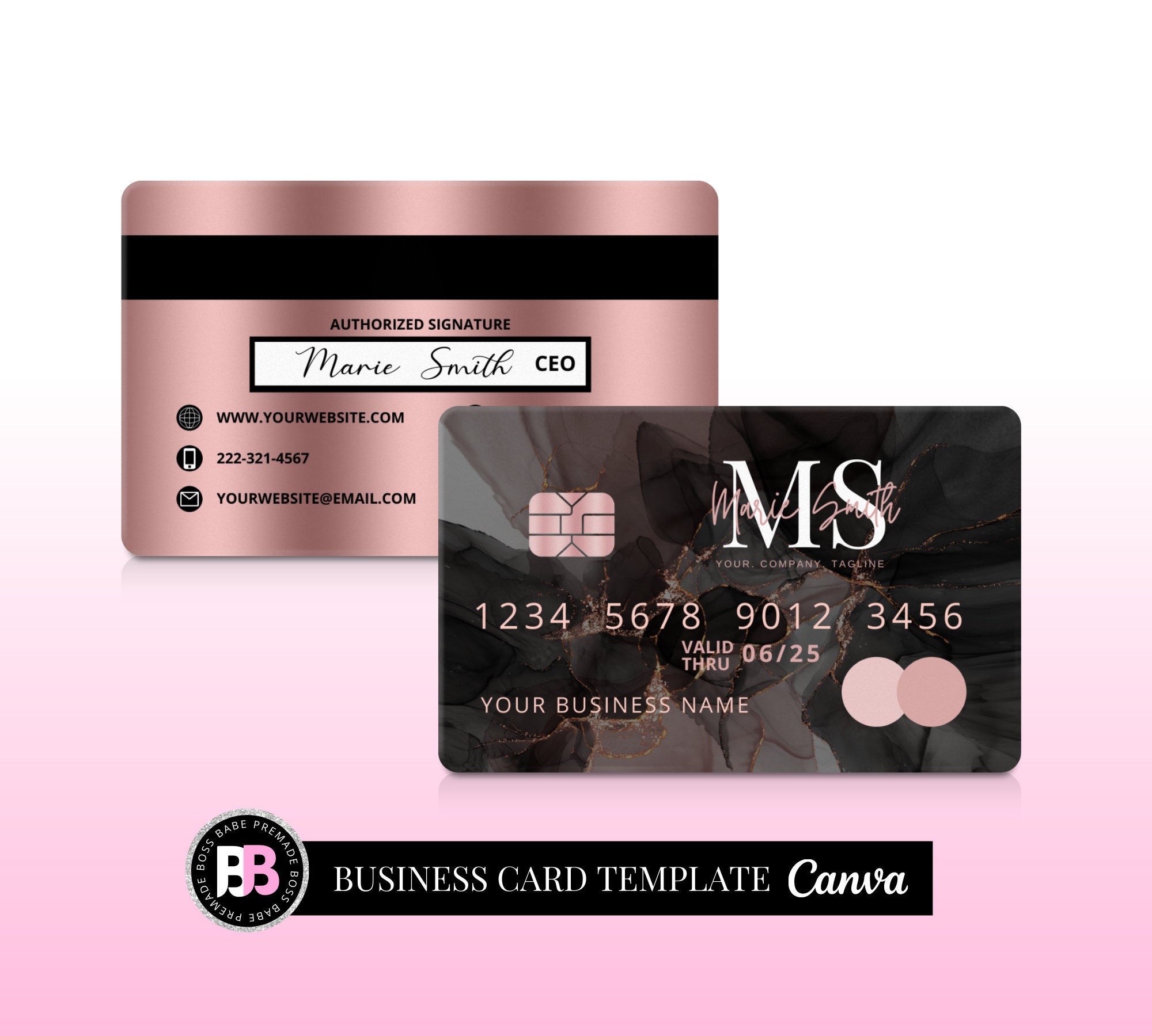 Roses Business Card - Etsy