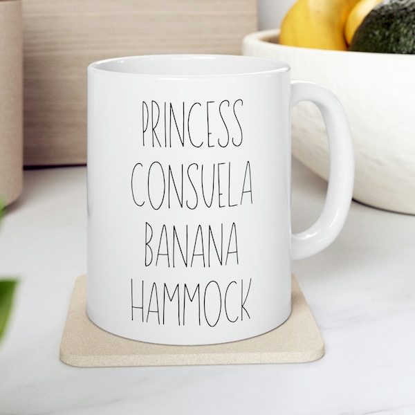 Phoebe Buffay Princess Consuela Banana Hammock Mug| Friends TV show Mug| Friends Fan Mug| Phoebe Buffay| F R I E N D S