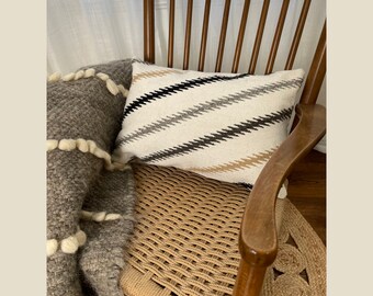 Handwoven Promin (Beam) Wool Pillow