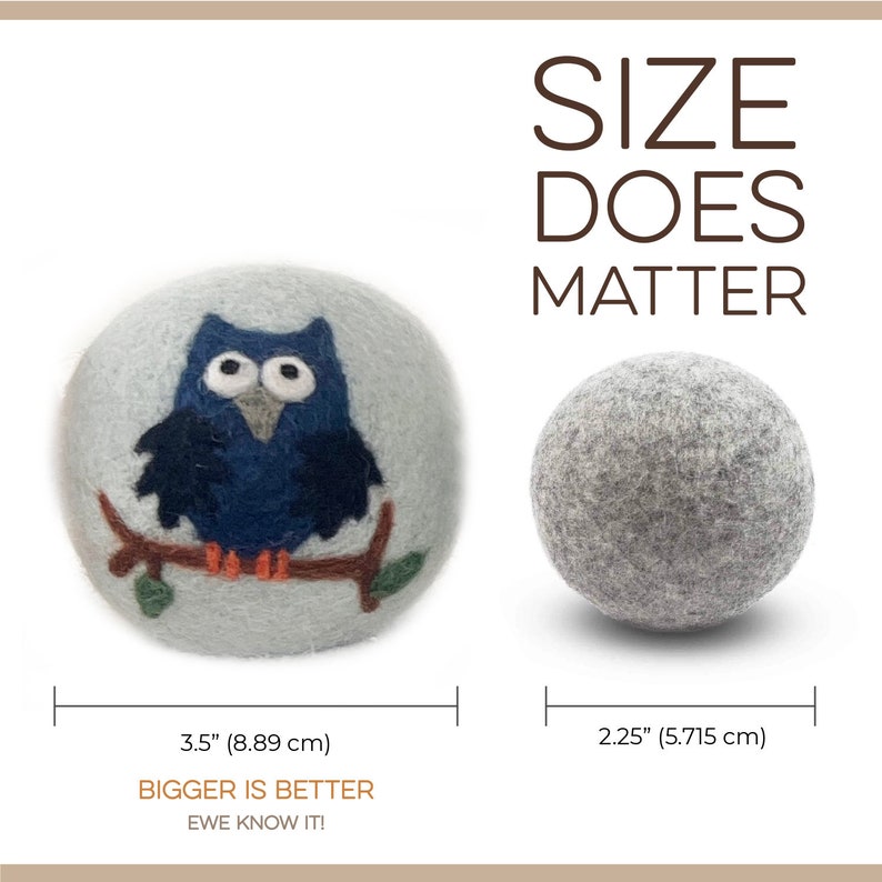 Fluff Ewes Hedgehog & Homies Woodland Themed Wool Dryer Balls - Thumbnail 5