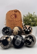 Fluff Ewes 100% Wool Dryer Balls, Premium, Extra Large Reusable & Natural Handmade