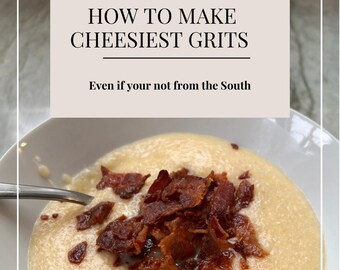 Cheesy Grits 5 Minute Recipe Card Printout