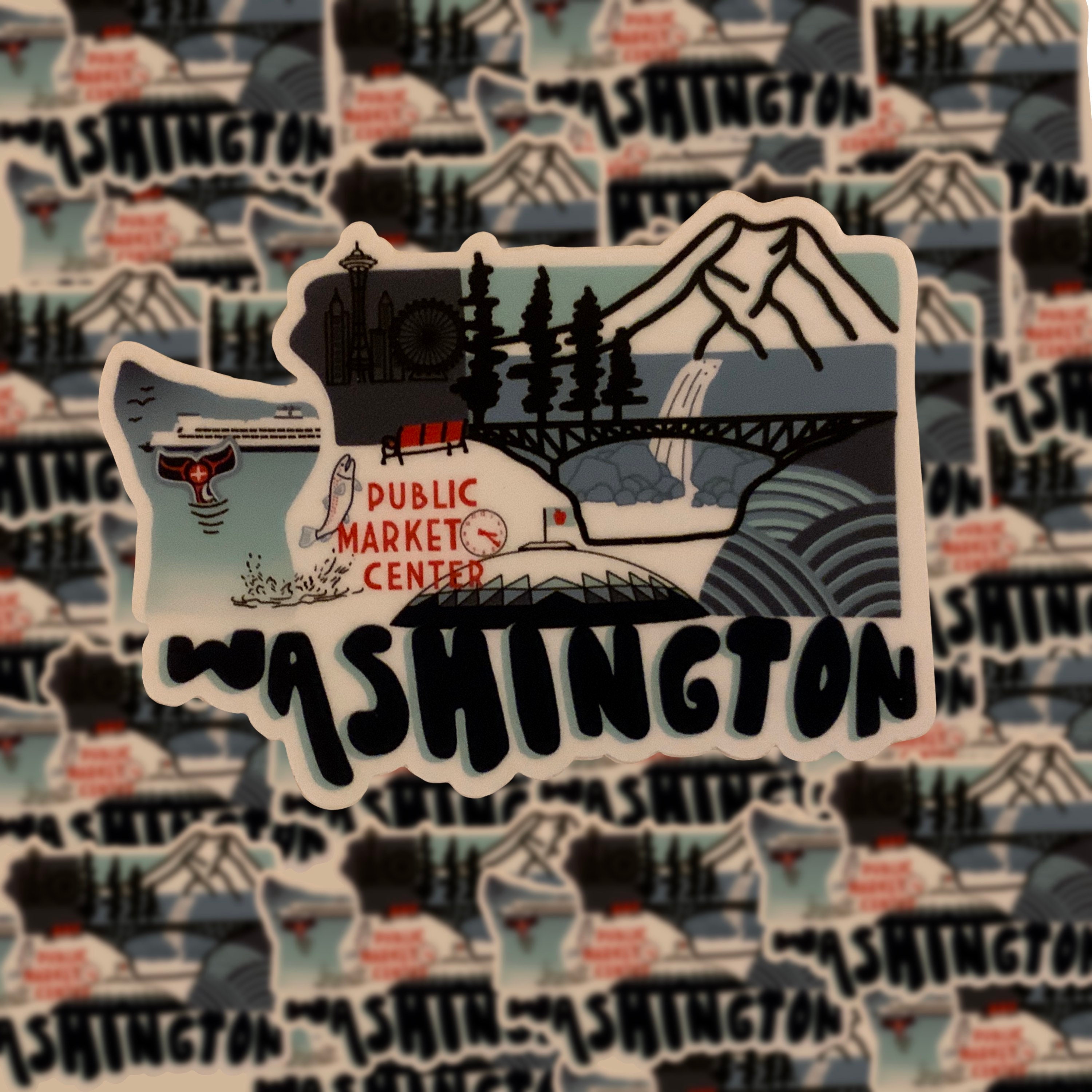 Washington State Sticker - Etsy