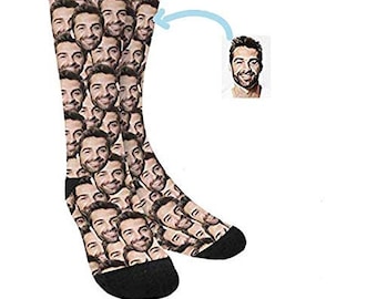 Calcetines Personalizados con Caras - Calcetines con Caras Personas Animales - Parejas - Familiares - Perros - Gatos - Regalos únicos y divertidos para ella él