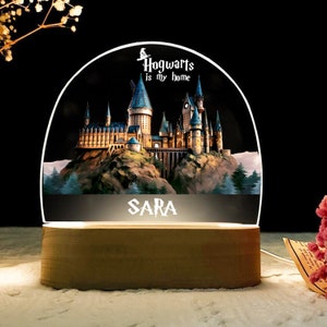 Lampara Led 3d Holograma Castillo De Hogwarts Harry Potter