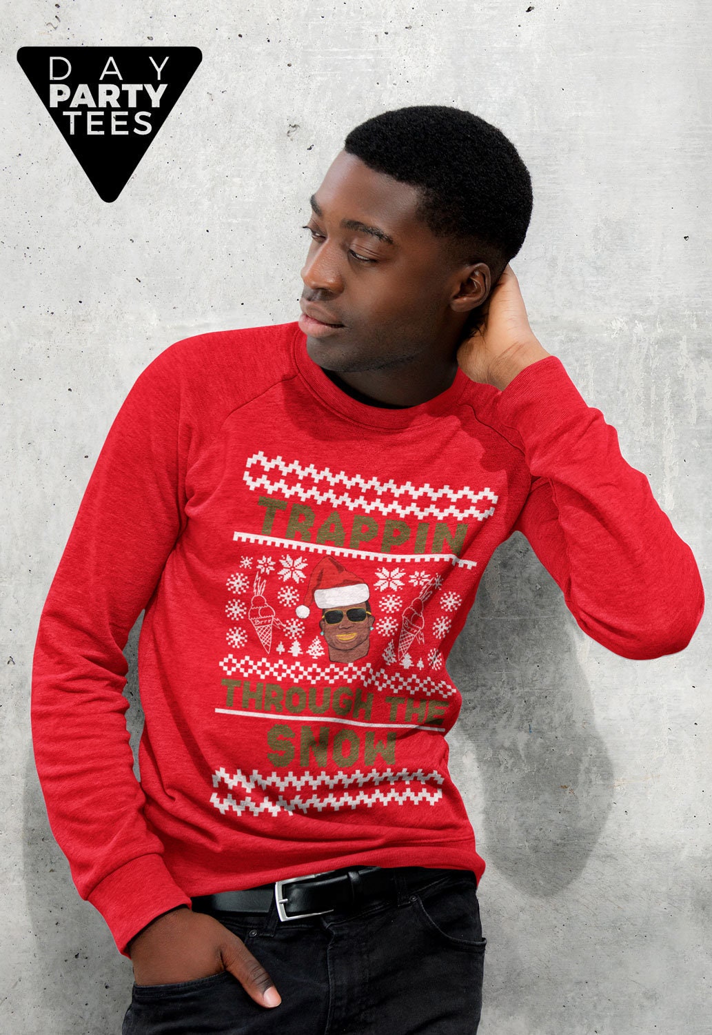 SweaterGetterStore Merry Christmas Mane Ugly Christmas Sweater