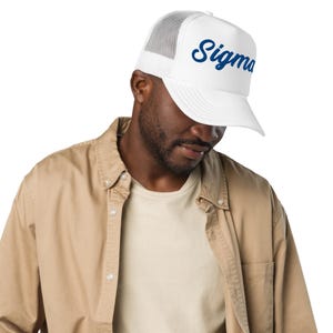 Phi Beta Sigma Trucker Hat  - Frat Gift, GOMAB, Blu Phi,  Probate Gift, Line Anniversary Gift,Father’s Day