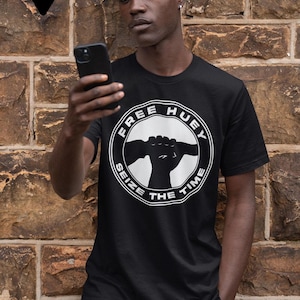 Free Huey | Seize The Time | T-Shirt | Black Panther Party | Huey P. Newton | Bobby Seale | Fred Hampton | Black History | Oakland CA