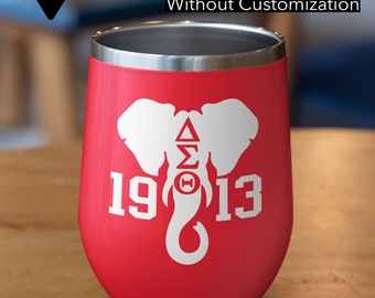 Vaso personalizado Delta Sigma Theta - Delta Sigma Theta, regalos de hermandad para mujeres, Delta, Diva, 1913, Oo-oop, regalo de sucesión, regalo de aniversario de linaje