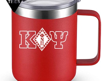 Fraternity Coffee Mug: Stainless Steel Insulated Travel Mug - Greek Gift