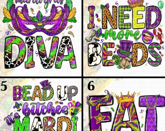 mardi gras shirt transfers