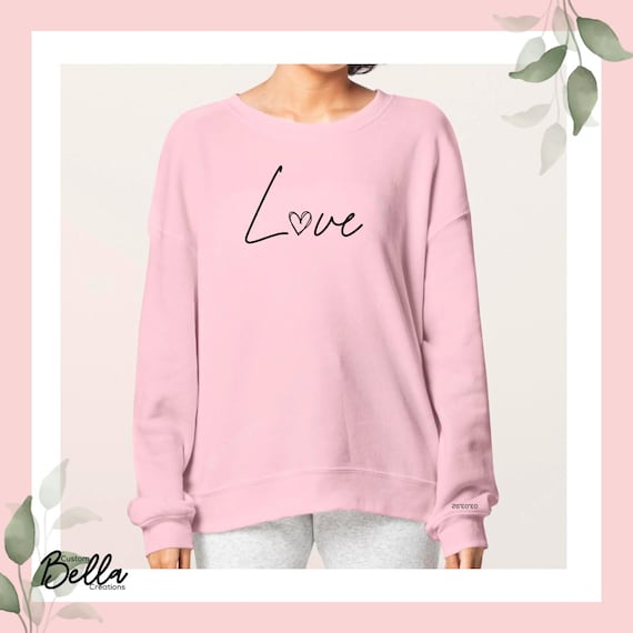 Love Sweatshirt | Love Sweater | Love Sweater with Dates| Personalized Sweaters for Partners | Custom Sweatshirt for your Her