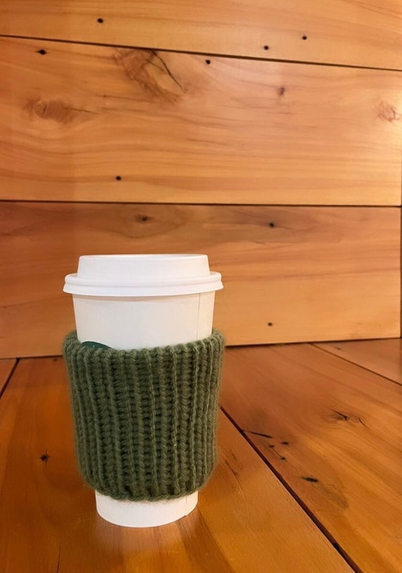 Knit Cup Sleeve | Can Cozy | Can Sleeve | Bottle Cozy | Bottle Sleeve | Gift for Coffee Lovers | Eco Friendly Reusable Drink Cozy