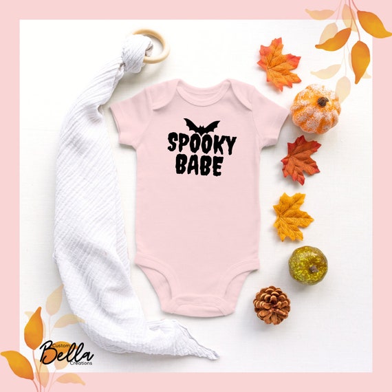 Spooky Babe Onesie | Halloween Onesie | Spooky Bat Onesie | Baby Fall Onesie | Baby Shower Gift | 1st Halloween