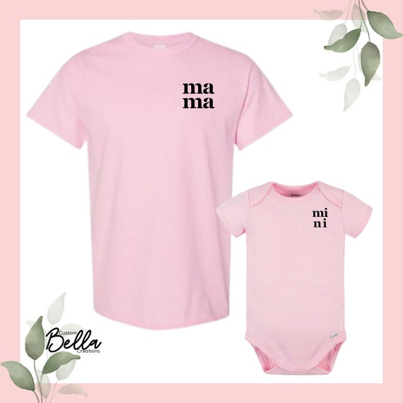 Mama and Mini Tshirt Set | Parent & Child Shirt Set | Matching Tees for kids and parents | Playful Shirt Set