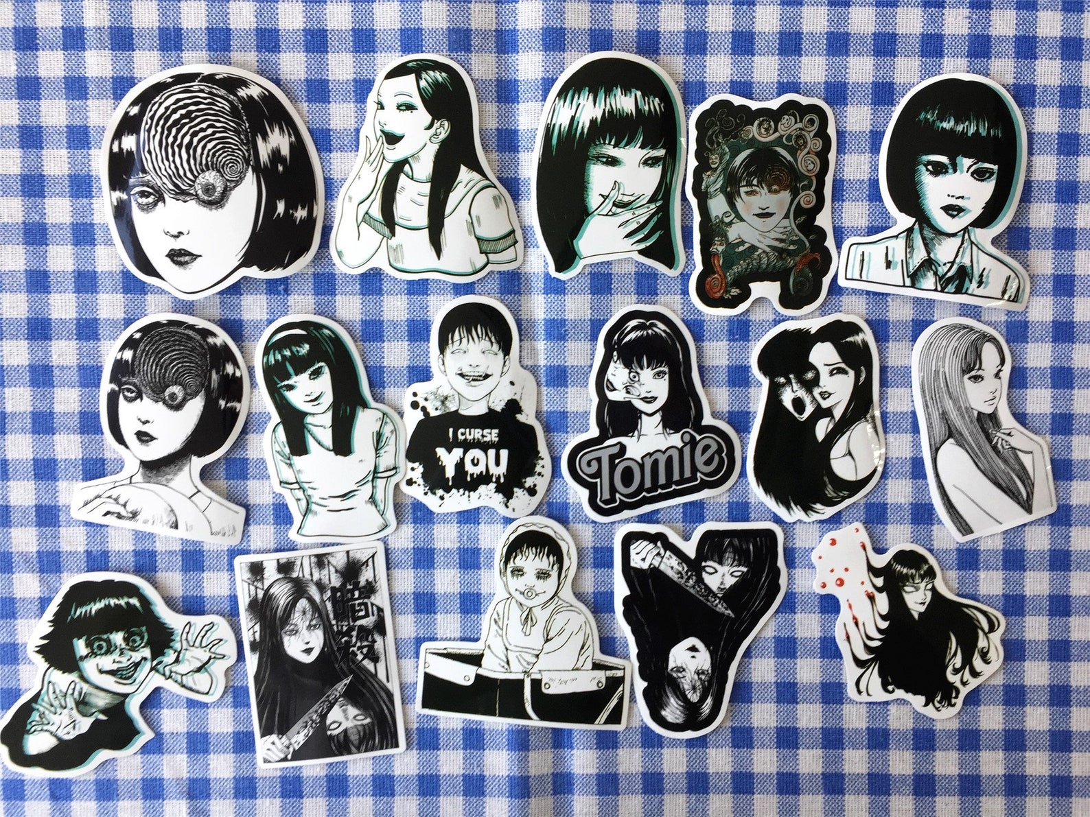 21Pcs Tomie Japanese Anime Vinyl Stickers PackBest Friend Etsy
