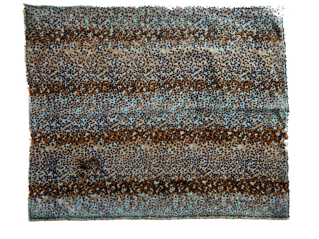 Antique Leopard Print Wool Carriage Blanket Early Leopard Print Design