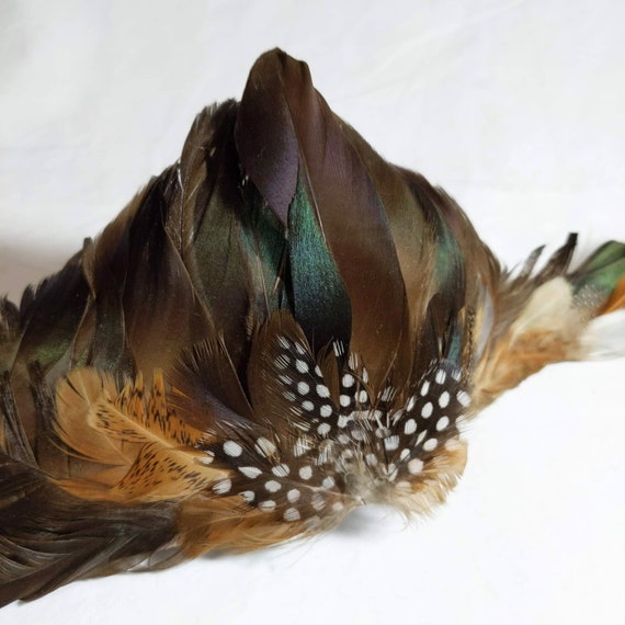 Vintage Real Feather Headband