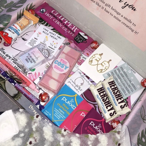 XL Large Mystery Pick Me Up Box- Pamper Box- Self Care Package- Gifts for her- Self Love box- hug in a box- Birthday gift for her- treat box