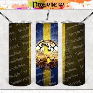 Club America #8 Template Designs | 2 Files | Skinny Tumbler & Straight 20oz Design