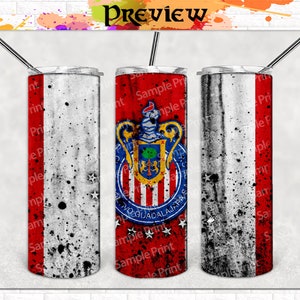 Modèles #6 Chivas del Guadalajara | 2 fichiers | Gobelet fin et droit, 20 oz