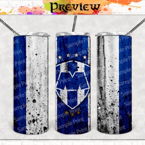 Modèles #2 Rayados del Monterrey | 2 fichiers | Gobelet fin et droit, 20 oz