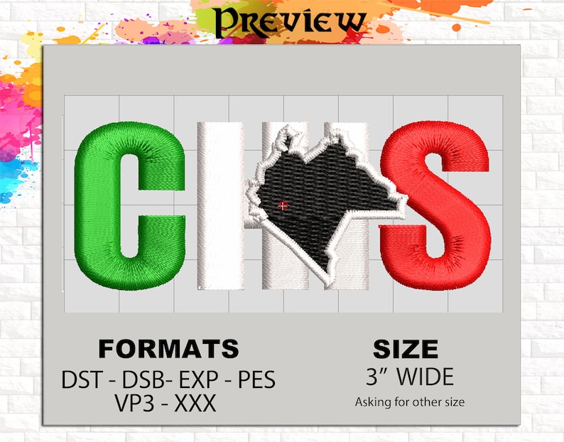 Chiapas | CHIS | Mexico Logo Embroidery Design | Digital File Only - Etsy