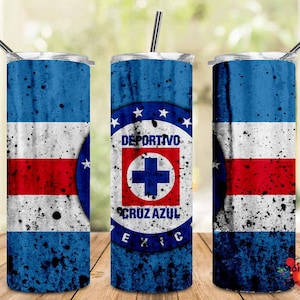 Cruz Azul Template Designs #1 | 2 Files | Skinny Tumbler & Straight 20oz Design