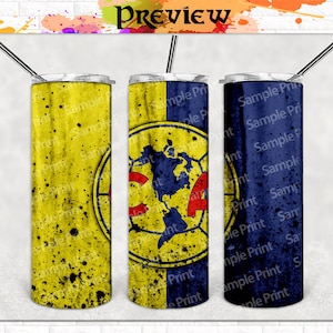 Club America Template Designs HD | 2 Files | Skinny Tumbler & Straight 20oz Design
