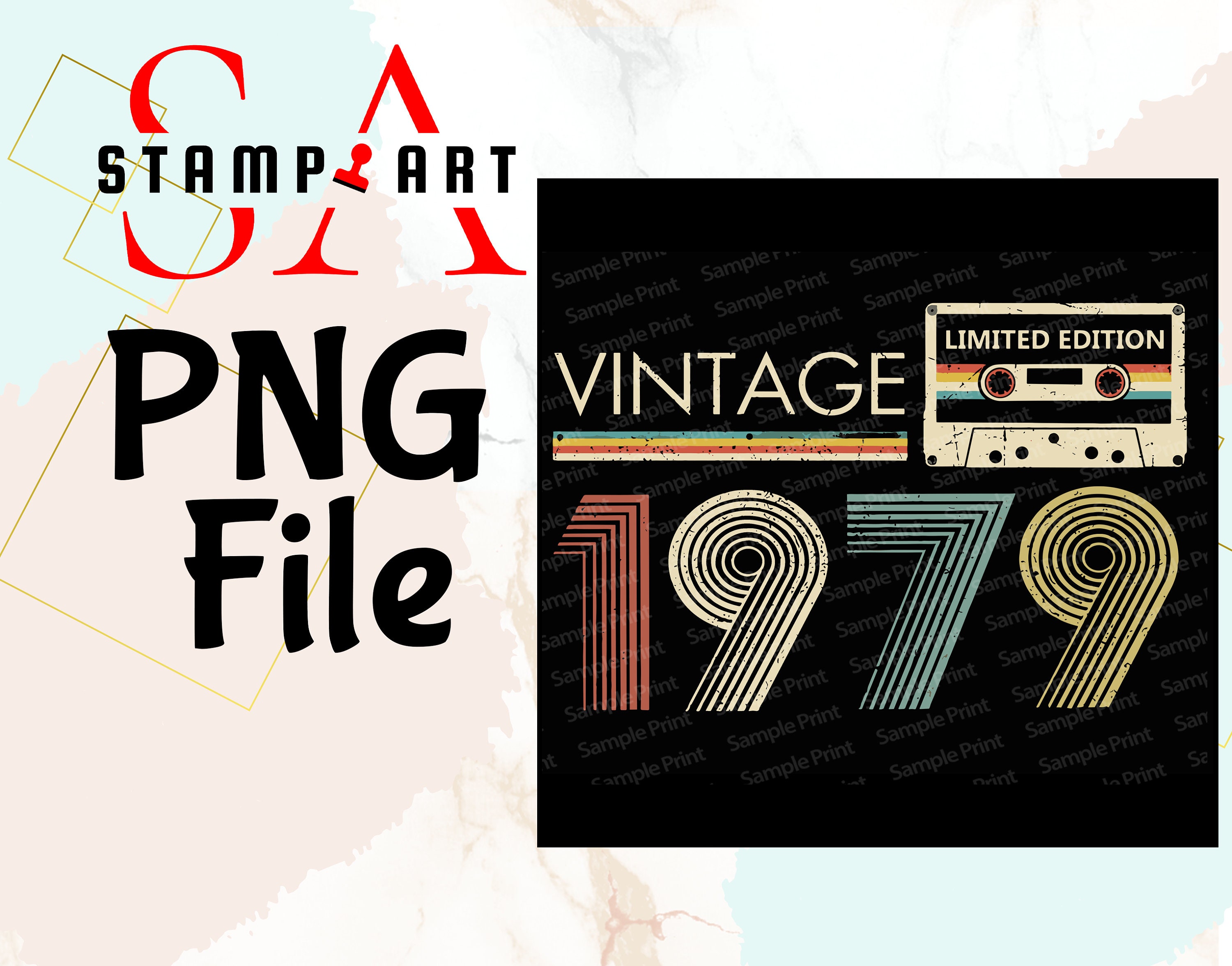 Vintage 1979 | Digital File | Instant Download | PNG - Etsy