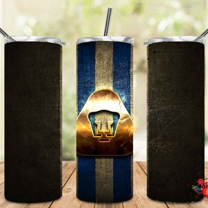 Pumas de la UNAM #2 Template Designs | 2 Files | Skinny Tumbler & Straight 20oz Design
