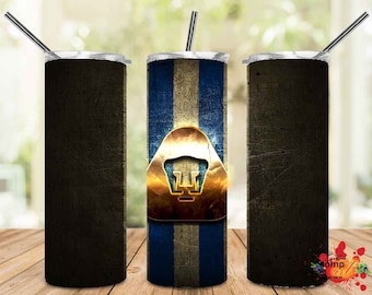 Pumas de la UNAM #2 Template Designs | 2 Files | Skinny Tumbler & Straight 20oz Design