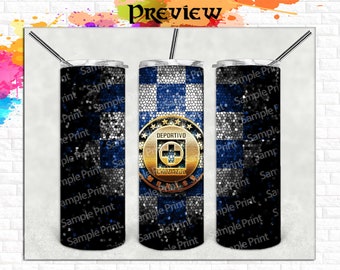 Cruz Azul  Template Designs #6 | 2 Files | Skinny Tumbler & Straight 20oz Design