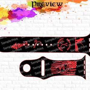 DIGITAL DOWNLOAD | Born to fishing | Engraving | Laser | Watchband File | SVG | Watch Band Design