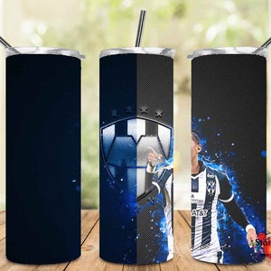 Modèles n°5 Rayados del Monterrey | 2 fichiers | Gobelet fin et droit, 20 oz