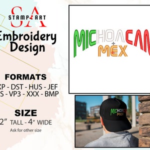 Michoacán | LOGO #2 |  Mexico | Logo Embroidery Design | Digital File only