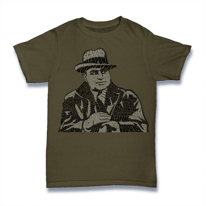 Al Capone Calligram IMAGE | 7 Files | Ai/cdr/eps/jpg/png/psd/svg - Etsy