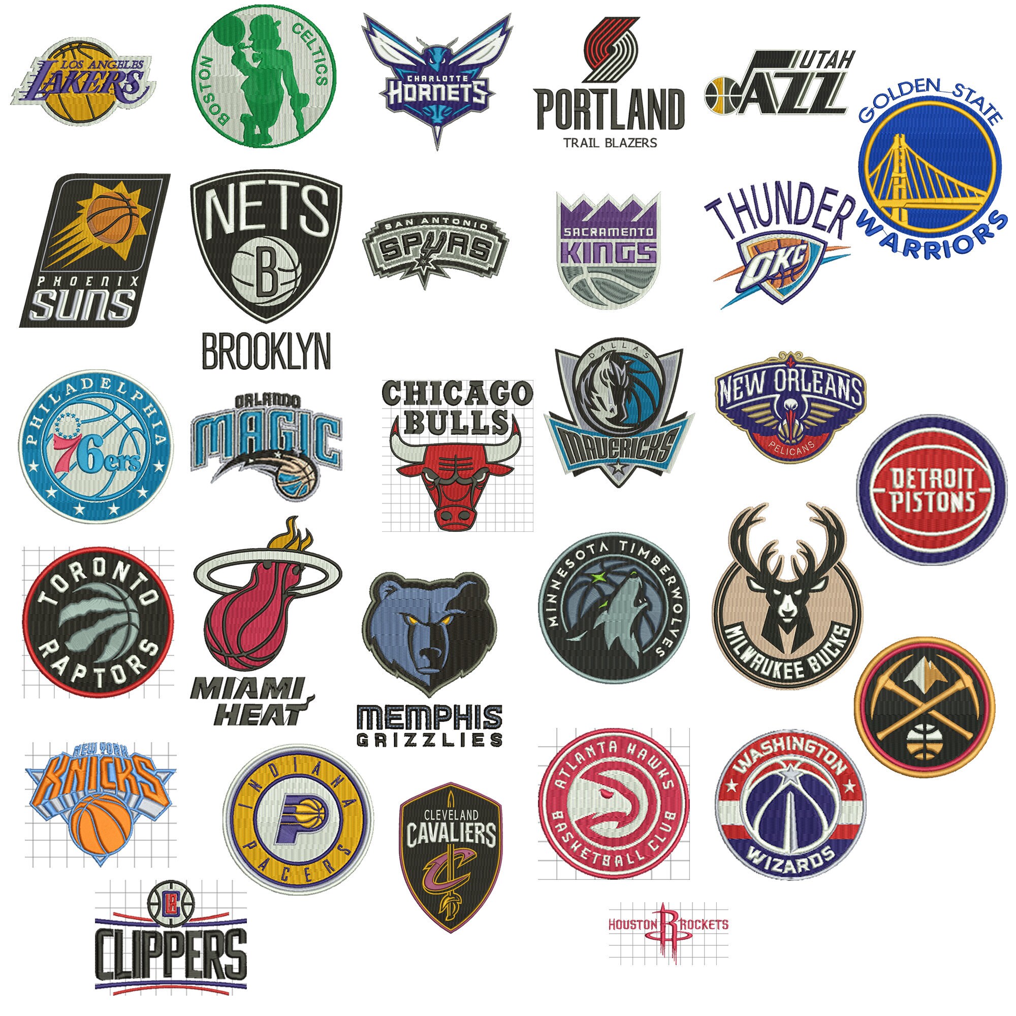 Nba Basketball Logos Sports Machine Embroidery Design vrogue.co