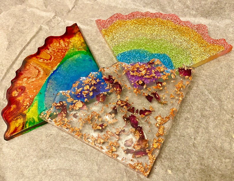 Customisable Resin Coaster x4