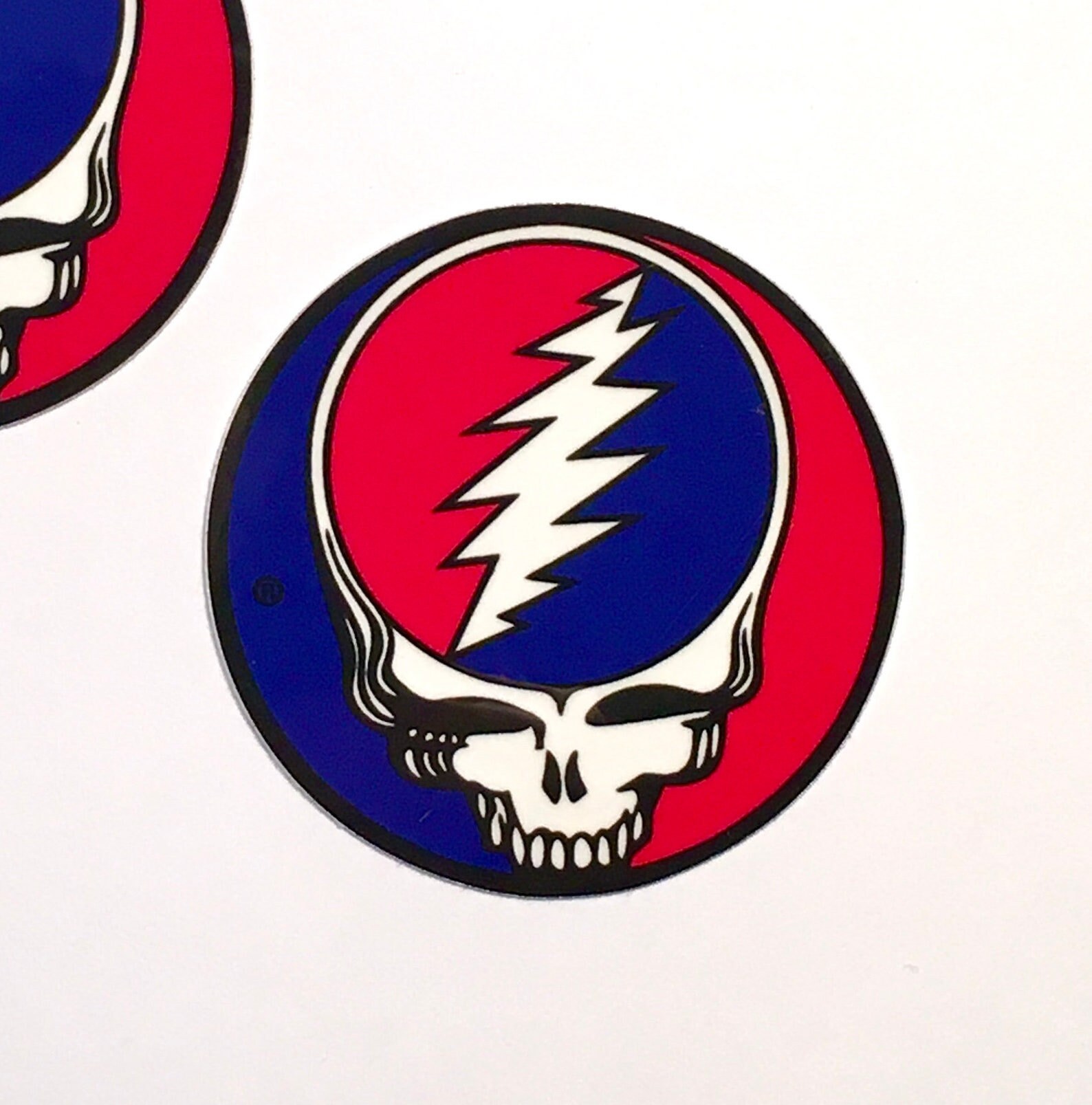 2 Grateful Dead Steal Your Face Vinyl Mini Classic Sticker Etsy