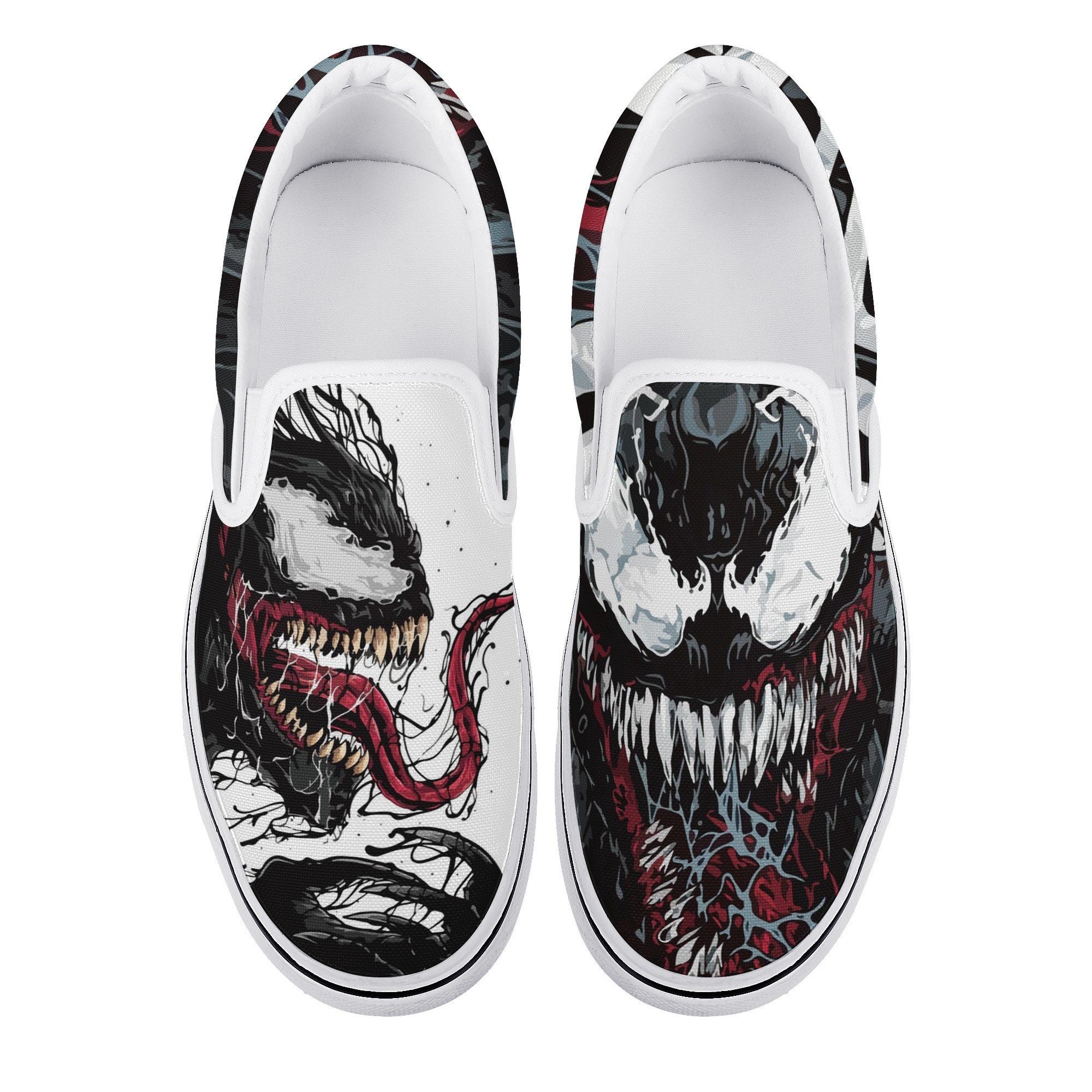 Venom Custom Printed Slipon Shoes For Adult And Kids Venom Etsy