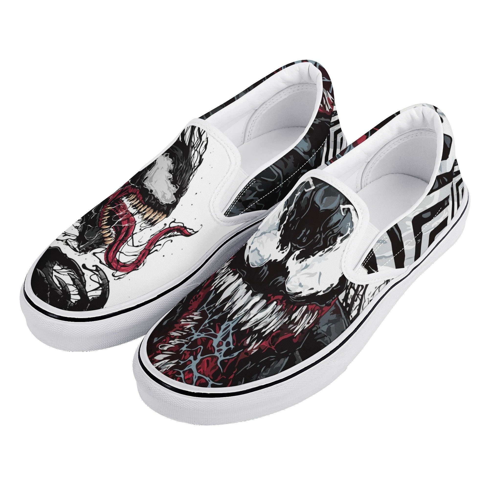 Venom Custom Printed Slipon Shoes For Adult And Kids Venom Etsy