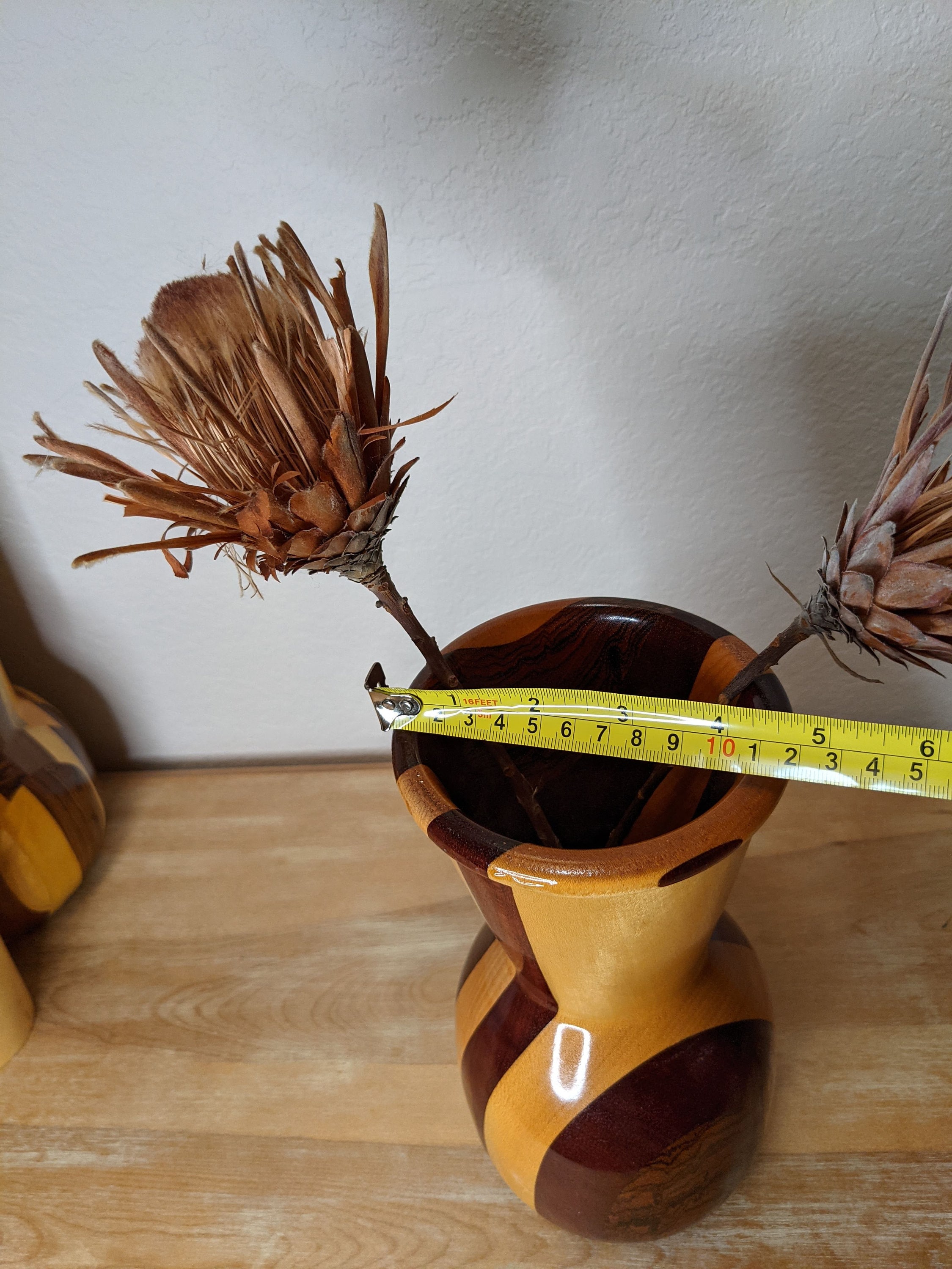 Wooden Vases Hand Turned Exotic Hardwood Unique Gift Etsy UK