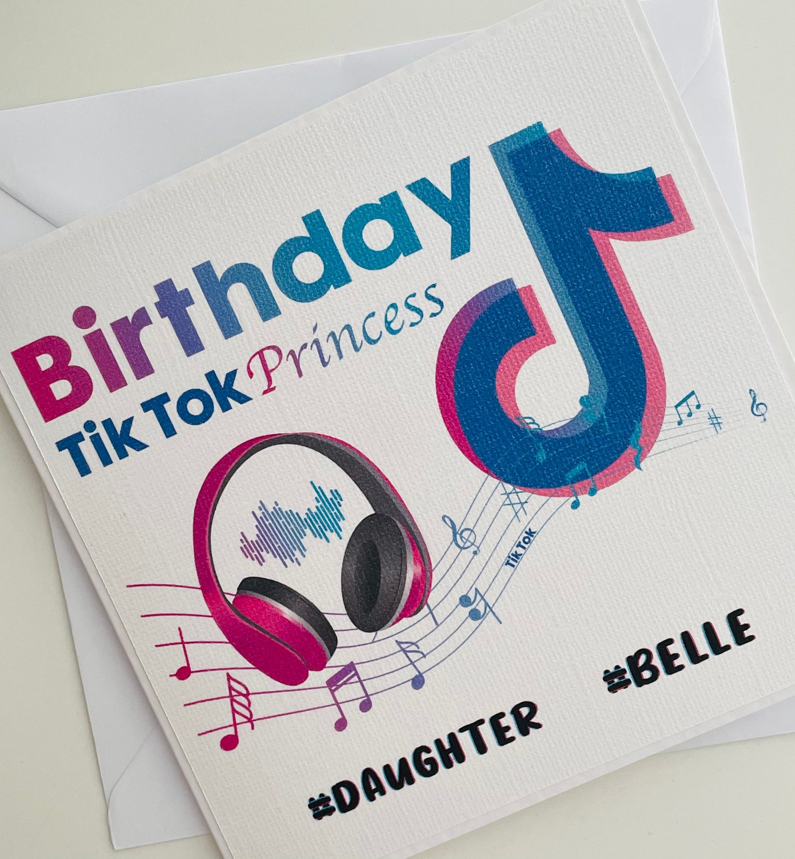 Personalised Tik tok Birthday Card tik tok card Etsy