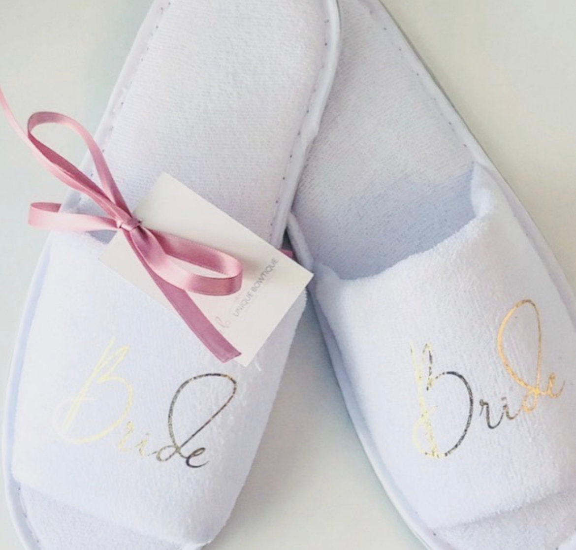 Bride Slipper, Bridesmaid Slippers, Hen Party Slippers, Spa Day Slippers, Bridesmaid Gift