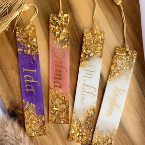 Personalisierte Lesezeichen aus Resin.Epoxidharz.Geschenkidee.Handmade . Gift for her. Bookmarks