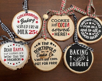 Wood cookie ornaments