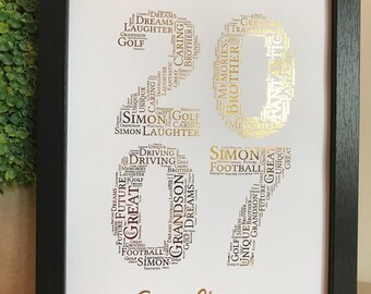 Personalised 18th Birthday Gift, 2007 Birthday, 2007 Keepsake, 18th Keepsake, Born in 2007, 16th, 18th, 21st, 30th, 40th, 50th, 60th, 70th,