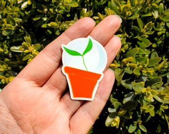 Cute Little Sprout Sticker| Free shipping | Journal/Planner Decor | Water bottle sticker