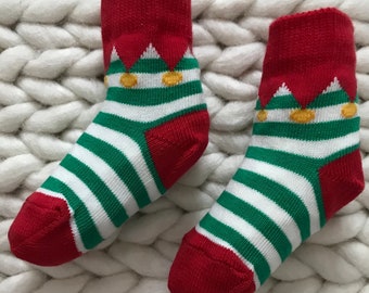 Baby Kerst Nieuwigheid Elf Sokken Pasgeboren Kerstcadeau 0-6M